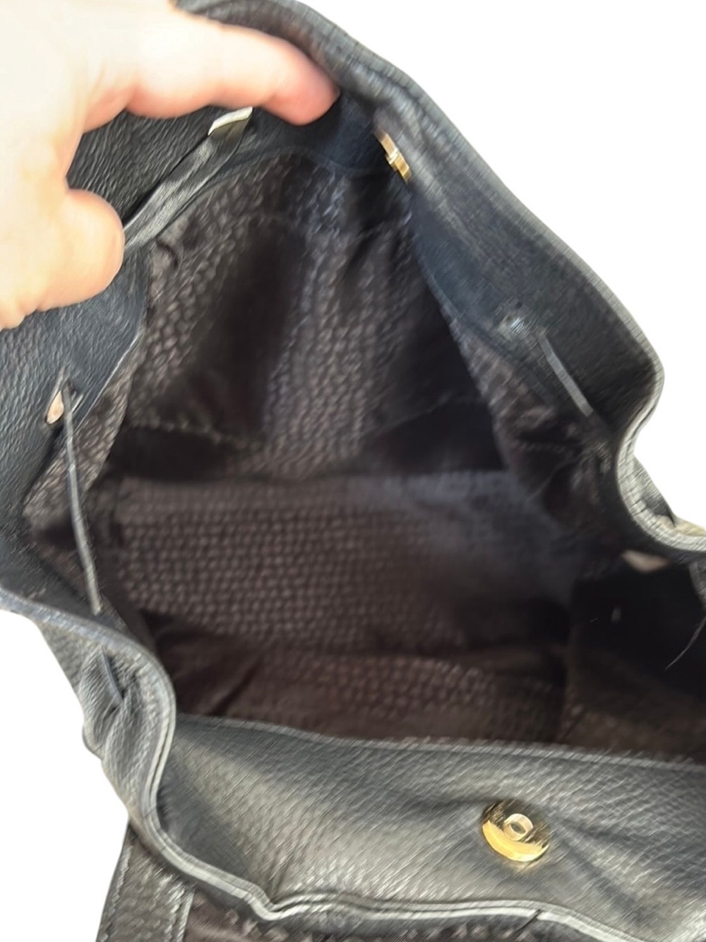 kate spade Black Pebbled Leather Tassel Backpack - Picture 4 of 4